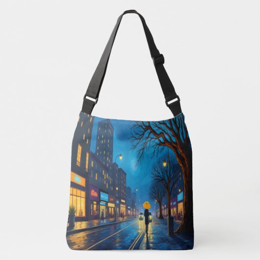 Swirling City Night Canvas tas (Voorkant)