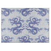 Swirling Dragon in Blue and Purple Snijplank (Voorkant)