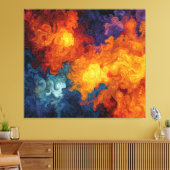 Swirling Elemental Nebula Abstract Canvas Afdruk (Insitu (Woonkamer))