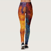 Swirling Elemental Nebula Abstract Leggings (Achterkant)