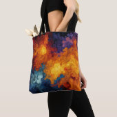 Swirling Elemental Nebula Abstract Tote Bag (Dichtbij)