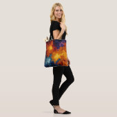 Swirling Elemental Nebula Abstract Tote Bag (Op model)