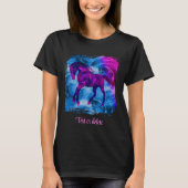 Swirling Fractal Fantasy Horse Art Personalized T-shirt (Voorkant)