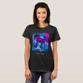 Swirling Fractal Fantasy Horse Art Personalized T-shirt (Voorkant volledig)