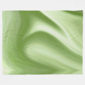 Swirling Green Fleece Deken (Voorkant (Horizontaal))