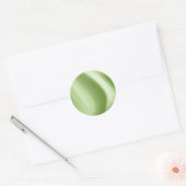 Swirling Green Ronde Sticker (Envelop)