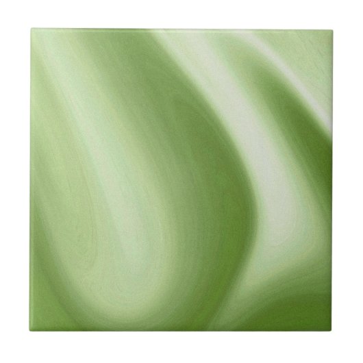 Swirling Green Tegeltje (Voorkant)