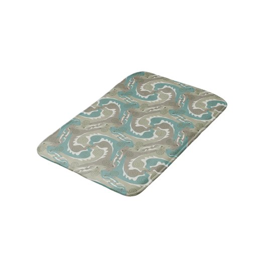 Swirling Hares Tesselation Zachte Groene Bathmat 4 Badmat (Gekanteld)