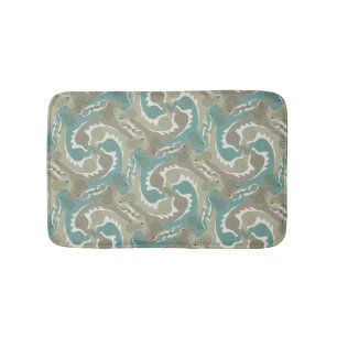Swirling Hares Tesselation Zachte Groene Bathmat 4 Badmat