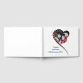 Swirling hart bruiloft gastenboek (Volledig)