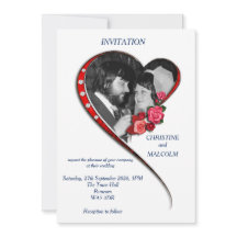 Swirling hart bruiloft