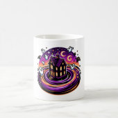 Swirling Haunted House Halloween Mok - Schattigee  (Center)