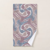 Swirling Hazen 1 grijs oud roze badkamer handdoek  (Handdoek)