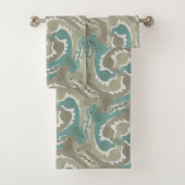 Swirling Hazen 4 smaragdgroen Badkamer Handdoek Se (Insitu)
