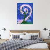 Swirling Magic Tree Canvas Afdruk (Insitu (Slaapkamer))