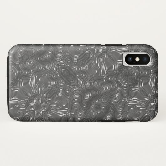 Swirling Metal Case-Mate iPhone Case (Achterkant (horizontaal))