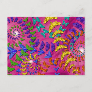 Swirling Moths Briefkaart