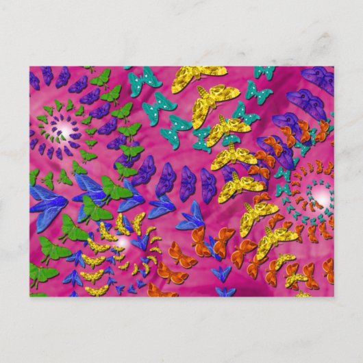 Swirling Moths Briefkaart (Voorkant)
