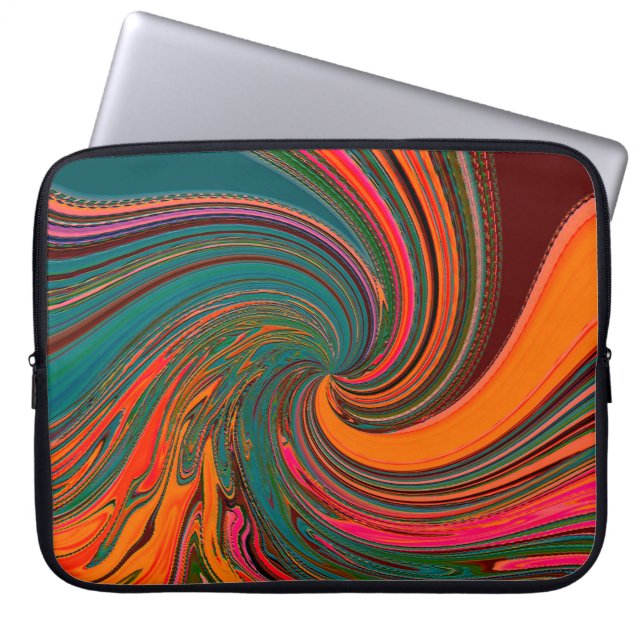 Swirling Party.... Laptop Sleeve (Voorkant)