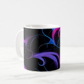 💫 Swirling Pink & Violet Pattern - Elegant & Myst Koffiemok (Voorkant links)