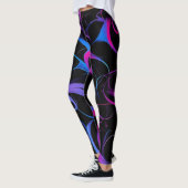 💫 Swirling Pink & Violet Pattern - Elegant & Myst Leggings (Links)