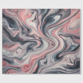 Swirling Shades of Pink, Grey, and White Cadeaupapier (Vlak)