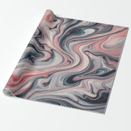 Swirling Shades of Pink, Grey, and White Cadeaupapier