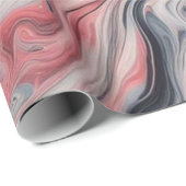 Swirling Shades of Pink, Grey, and White Cadeaupapier (Rol Hoek)