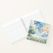 Swirling Skies / Daisies & Quote Notitieboek (Binnen)