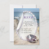 Swirling symphony with the mother of pearls RSVP kaartje (Voorkant)