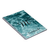Swirling Water Abstract Aangepast Notitieboek (Rechterzijde)
