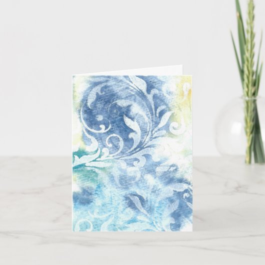 'Swirls' All Gelegenheid Kaart (Voorkant)