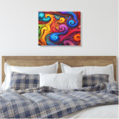 Swirls Canvas Afdruk (Insitu (Slaapkamer))