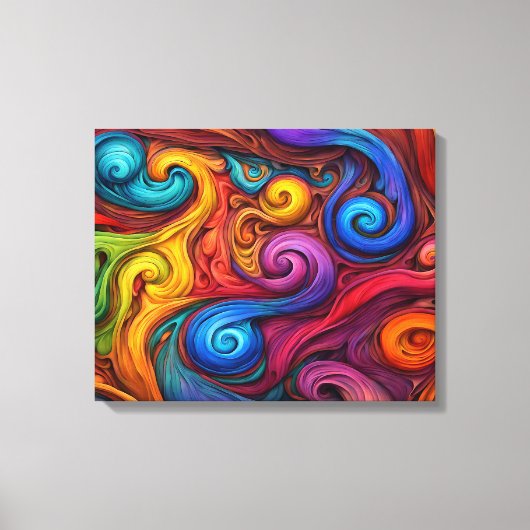 Swirls Canvas Afdruk (Voorkant)