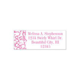  Swirls Custom Return Adres Stempel