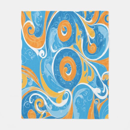 Swirls Design  Fleece Deken (Voorkant)