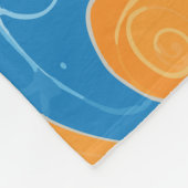 Swirls Design  Fleece Deken (Hoek)