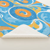 Swirls Design  Sherpa Deken (3/4)