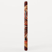 Swirls & Hearts kaneel rood goud zwart Case-Mate iPhone Case (Achterkant/rechts)