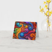 Swirls Kaart (Gele Bloem)