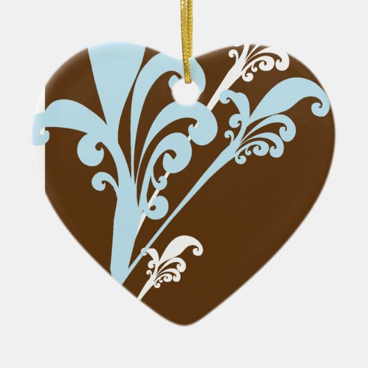 Swirls Keramisch Ornament (Voorkant)