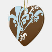 Swirls Keramisch Ornament (Links)