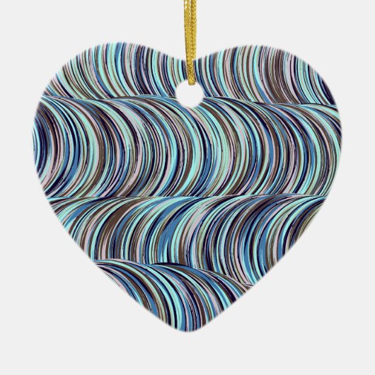 Swirls Keramisch Ornament (Voorkant)