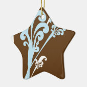 Swirls Keramisch Ornament (Links)
