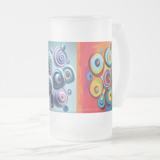 Swirls on the Mug Matglas Bierpul (Voorkant rechts)