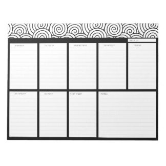 Swirls Organizer Deskpad Notitieblok