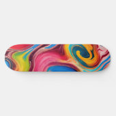 Swirls Persoonlijk Skateboard (Horizontaal)