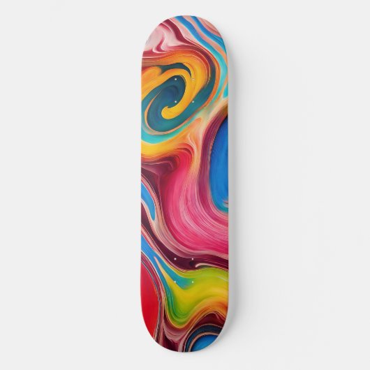 Swirls Persoonlijk Skateboard (Voorkant)