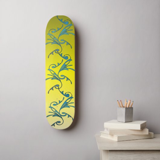 Swirls Persoonlijk Skateboard (Muurkunst)