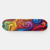 Swirls Persoonlijk Skateboard (Horizontaal)